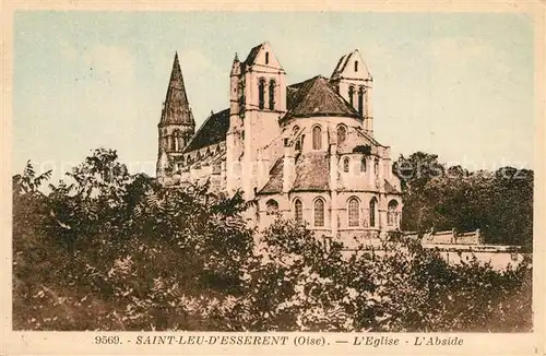 AK / Ansichtskarte Saint Leu d_Esserent Eglise l Abside Saint Leu d_Esserent
