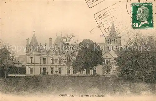 AK / Ansichtskarte Chemille Melay Chateau des Cloitres Chemille Melay