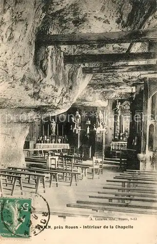 AK / Ansichtskarte Saint_Adrien_Rouen Interieur de la Chapelle 