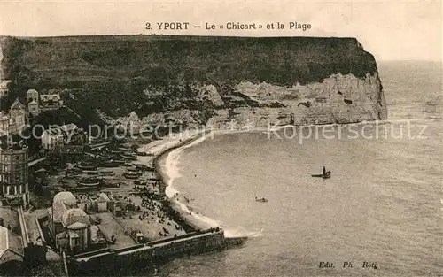 AK / Ansichtskarte Yport Le Chicart et la Plage Yport