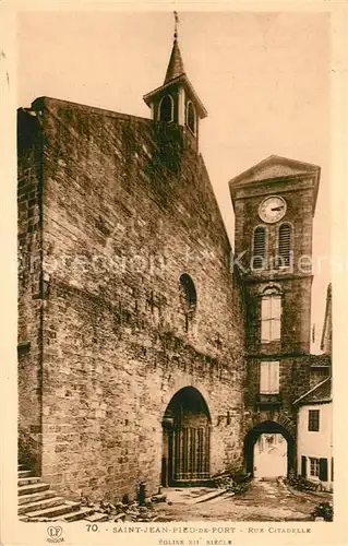 AK / Ansichtskarte Saint Jean Pied de Port Rue Citadelle Eglise  Saint Jean Pied de Port