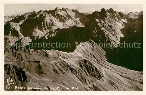 AK / Ansichtskarte Les_Pyrenees_Region Route automobile du Pic du Midi 