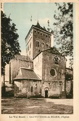AK / Ansichtskarte Sauveterre de Bearn Eglise Le Val Riant Sauveterre de Bearn