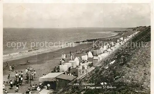 AK / Ansichtskarte Tharon Plage La plage vers Saint Brevin Tharon Plage