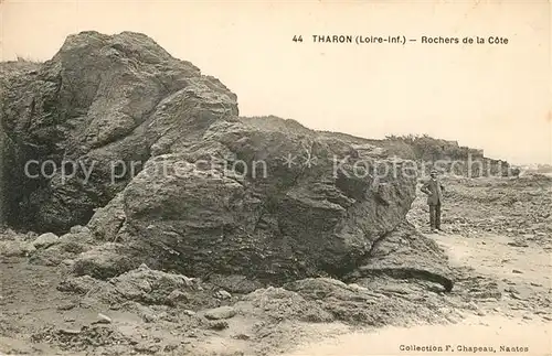 AK / Ansichtskarte Tharon Plage Rochers de la cote Tharon Plage