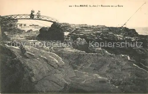 AK / Ansichtskarte Sainte Marie sur Mer Rochers de la cote Sainte Marie sur Mer