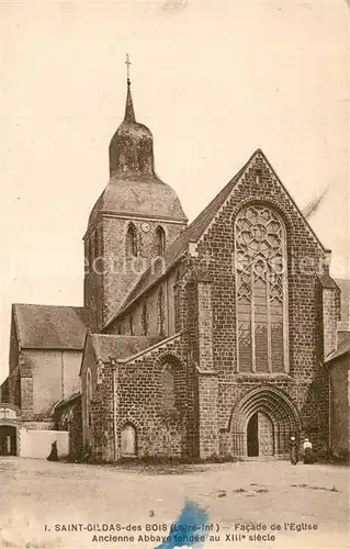 AK / Ansichtskarte Saint Gildas des Bois Eglise ancienne abbaye XIIIe siecle Saint Gildas des Bois