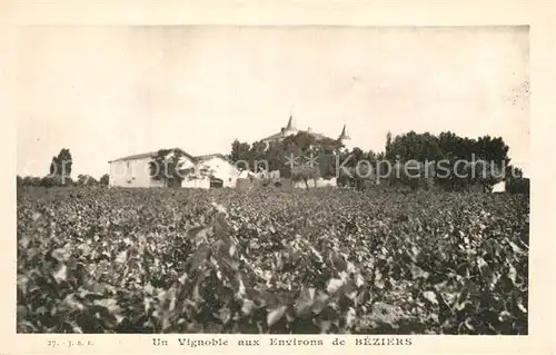 AK / Ansichtskarte Beziers Un vignoble Beziers