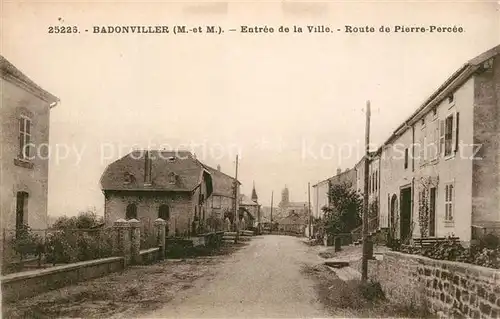AK / Ansichtskarte Badonviller Entree de la Ville Route de Pierre Percee Badonviller
