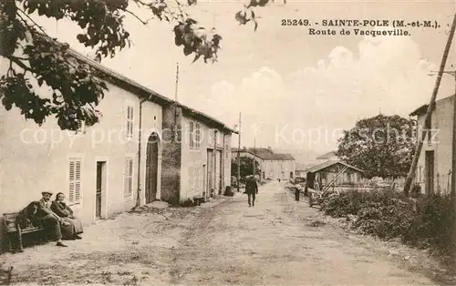 AK / Ansichtskarte Sainte Pole Route de Vacqueville Sainte Pole