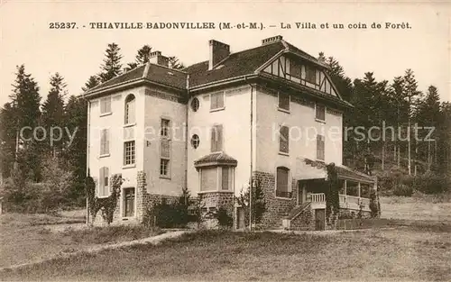 AK / Ansichtskarte Thiaville sur Meurthe La Villa et un coin de Foret Thiaville sur Meurthe