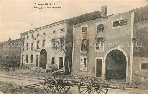 AK / Ansichtskarte Bru_Vosges Guerre 1914 15 pres Rambervillers Bru_Vosges
