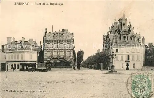 AK / Ansichtskarte Epernay_Marne Place de la Republique Epernay Marne