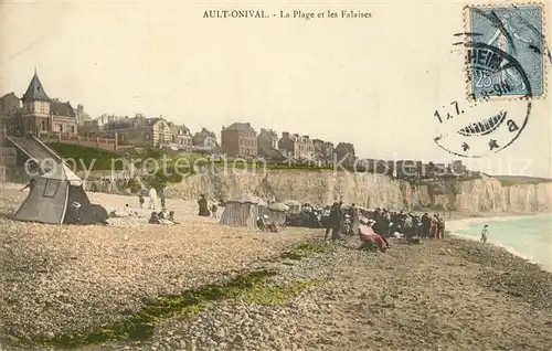 AK / Ansichtskarte Onival_Somme La Plage et les Falaises Onival Somme