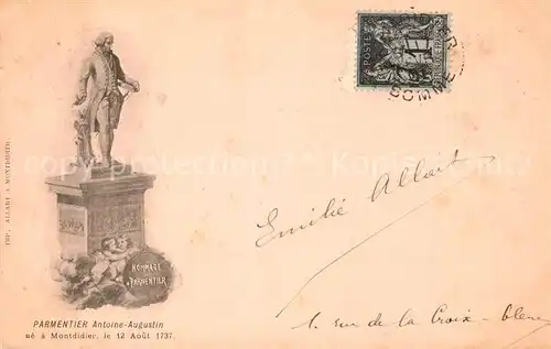 AK / Ansichtskarte Montdidier_Somme Parmentier Antoine Augustin Montdidier Somme