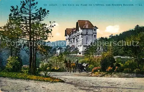 AK / Ansichtskarte Agay_Var Un Coin du Parc de lHotel des Roches Rouges Agay_Var