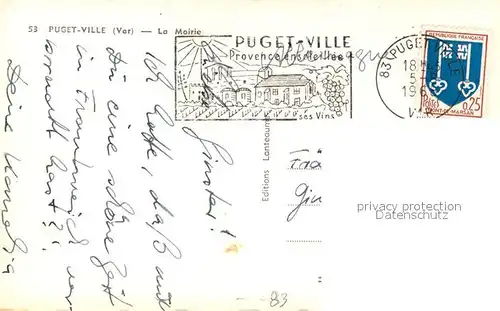 AK / Ansichtskarte Puget Ville La Mairie Puget Ville