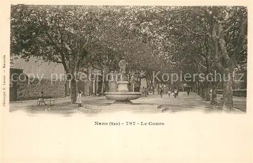 AK / Ansichtskarte Nans les Pins Le Cours Nans les Pins