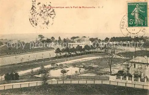 AK / Ansichtskarte Romainville Vue panoramique vers le Fort de Romainville Romainville