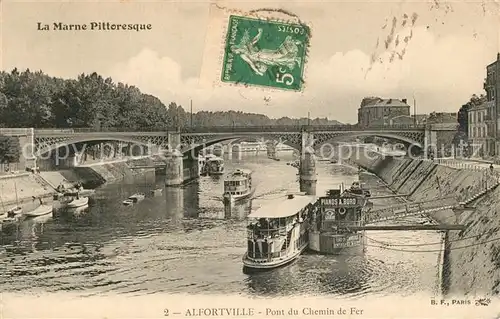 AK / Ansichtskarte Alfortville Pont du Chemin de Fer Alfortville