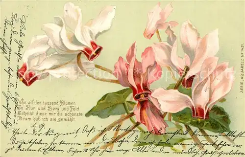 AK / Ansichtskarte Blumen Gedicht Litho 