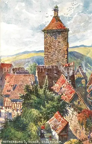 AK / Ansichtskarte Verlag_Tucks_Oilette_Nr. 658 B Rothenburg Tauber Siebersturm  