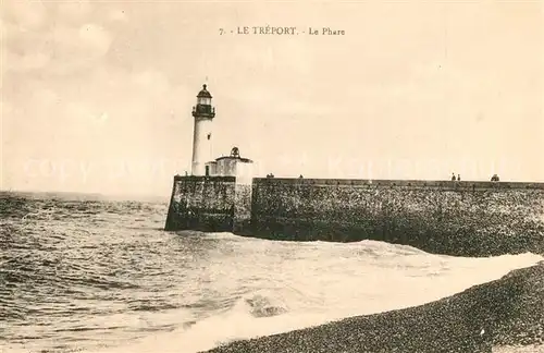 AK / Ansichtskarte Leuchtturm_Lighthouse Treport Phare 