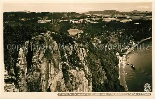 AK / Ansichtskarte Foto_Hahn_Nr. 3231 Rathen Blick von der Bastei Foto_Hahn_Nr.