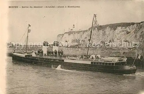 AK / Ansichtskarte Schiffe_Ships_Navires Steamer Arundel Newhaven Dieppe 