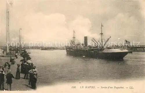 AK / Ansichtskarte Schiffe_Ships_Navires Paquebot Le Havre  