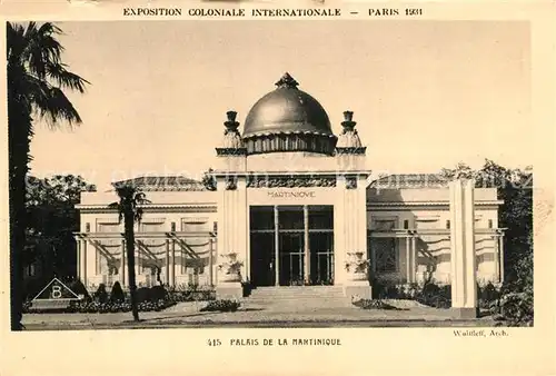 AK / Ansichtskarte Exposition_Coloniale_Internationale_Paris_1931 Palais de la Martinique 