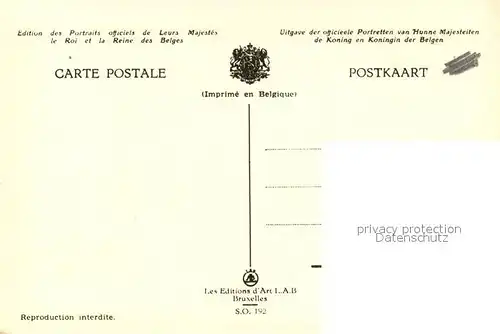 AK / Ansichtskarte Adel_Belgien Dynastie Belge Albert I. Leopold I.  Adel Belgien