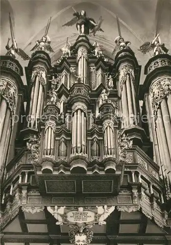 AK / Ansichtskarte Kirchenorgel Stralsund Marienkirche 