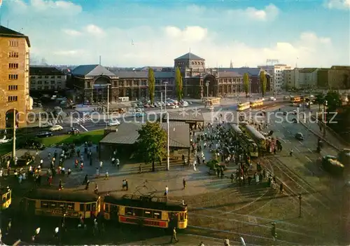 AK / Ansichtskarte Strassenbahn N?rnberg Hauptbahnhof 