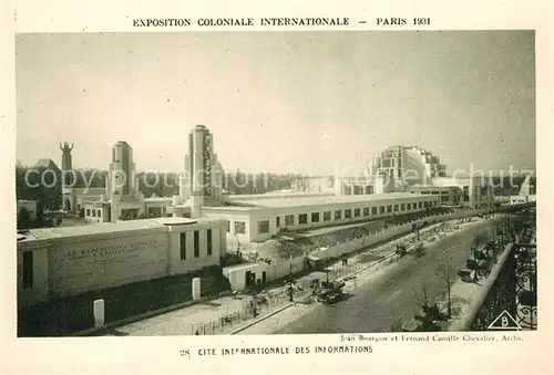 AK / Ansichtskarte Exposition_Coloniale_Internationale_Paris_1931 Cite Internationale des Informations 