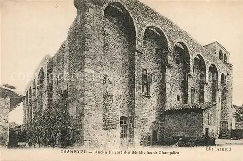 AK / Ansichtskarte Champdieu Ancien Prieure des Benedictins de Champdieu Champdieu