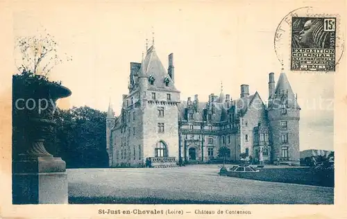 AK / Ansichtskarte Saint Just en Chevalet Chateau de Contenson Saint Just en Chevalet