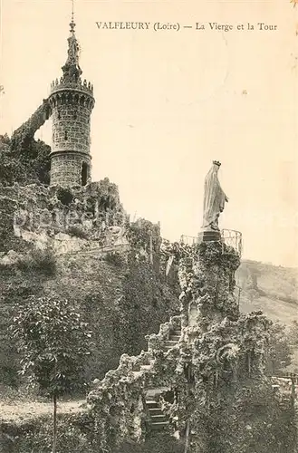 AK / Ansichtskarte Valfleury La Vierge et la Tour Valfleury