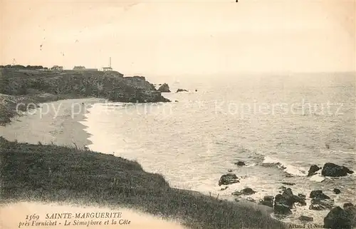 AK / Ansichtskarte Sainte_Marguerite_Loire Le Semaphore et la Cote Sainte_Marguerite_Loire