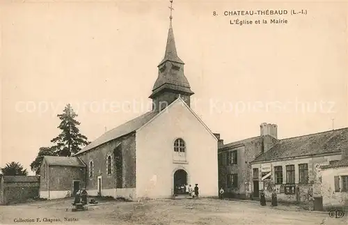 AK / Ansichtskarte Chateau Thebaud Eglise et la Mairie Chateau Thebaud