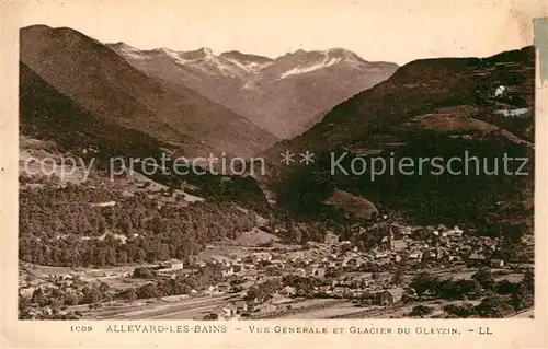 AK / Ansichtskarte Allevard_les_Bains_Isere Vue generale et Glacier du Gleyzin Allevard_les_Bains_Isere