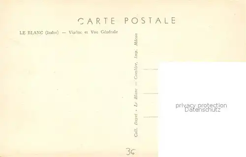AK / Ansichtskarte Le_Blanc_Indre Vue generale et le Viaduc Le_Blanc_Indre