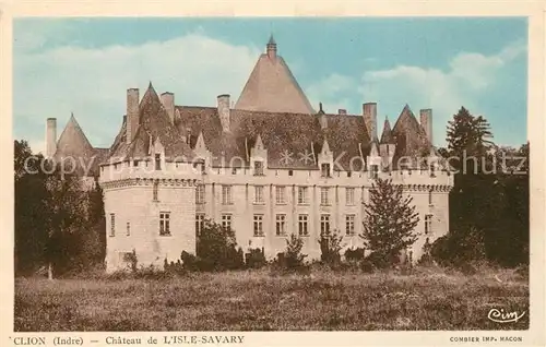 AK / Ansichtskarte Clion_Indre Chateau de l Isle Savary Clion Indre