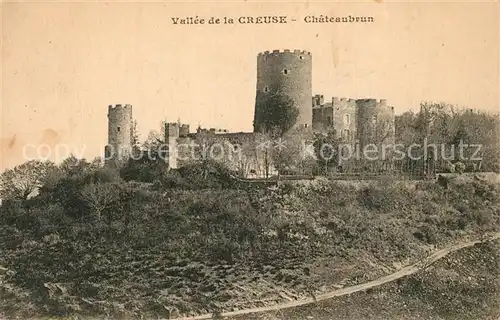 AK / Ansichtskarte Cuzion Chateau de Chateaubrun Vallee de la Creuse Cuzion