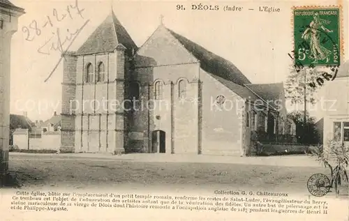 AK / Ansichtskarte Deols Eglise Kirche Deols