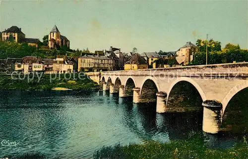 AK / Ansichtskarte Le_Blanc_Indre Le Pont et la Ville Haute Le_Blanc_Indre