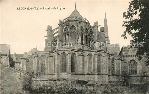 AK / Ansichtskarte Redon Abside de l Eglise Redon