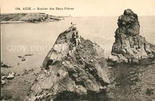 AK / Ansichtskarte Agde Rocher des Deux Freres Agde