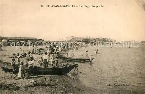 AK / Ansichtskarte Palavas les Flots_Herault La plage rive gauche Palavas les Flots_Herault