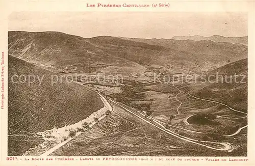AK / Ansichtskarte Luchon_Haute Garonne Route des Pyrenees Lacats de Peyresourdes Vallee du Larboust Luchon Haute Garonne
